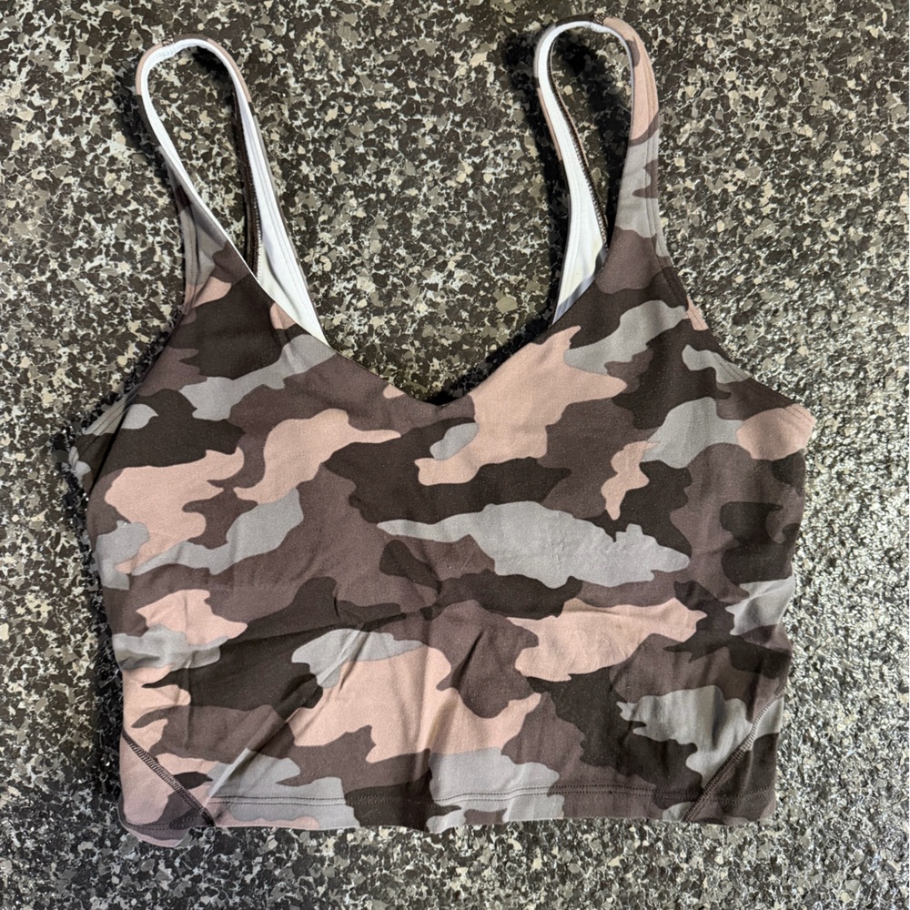 Lululemon Athletica Align Camo Crop Top